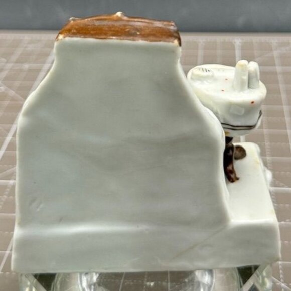 Vintage German Porcelain Figurine "Shamming Sick" Sick Puppy READ - Picture 3 of 6